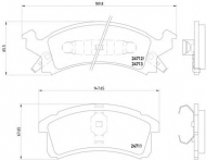 Комплект тормозных колодок HELLA 8DB 355 014-261