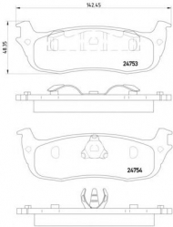 Комплект тормозных колодок HELLA 8DB 355 014-501