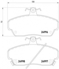 Комплект тормозных колодок HELLA 8DB 355 015-281