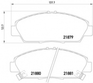 Комплект тормозных колодок HELLA 8DB 355 016-631