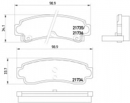 Комплект тормозных колодок HELLA 8DB 355 016-731