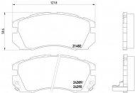 Комплект тормозных колодок HELLA 8DB 355 016-881