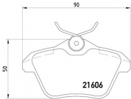Комплект тормозных колодок HELLA 8DB 355 018-291