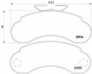 Комплект тормозных колодок HELLA 8DB 355 019-101