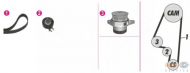 Комплект водяного насоса / зубчатого ремня BEHR HELLA SERVICE 8MP 376 800-841