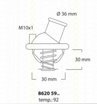 Термостат TRISCAN 8620 5992