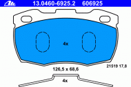 Комплект тормозных колодок ATE 13.0460-6925.2