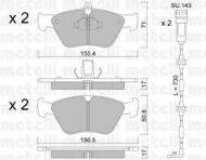 Комплект тормозных колодок METELLI 22-0128-1K