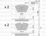 Комплект тормозных колодок METELLI 22-0312-0K