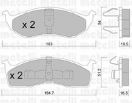 Комплект тормозных колодок METELLI 22-0356-0