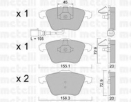 Комплект тормозных колодок METELLI 22-0549-4