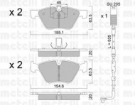 Комплект тормозных колодок METELLI 22-0557-3K
