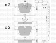 Комплект тормозных колодок METELLI 22-0644-4K