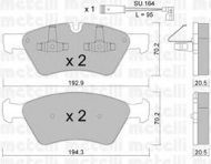 Комплект тормозных колодок METELLI 22-0670-0K