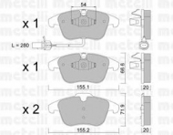 Комплект тормозных колодок METELLI 22-0675-2