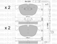 Комплект тормозных колодок METELLI 22-0770-0K