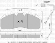 Комплект тормозных колодок METELLI 22-0809-0K