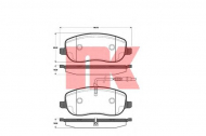 Комплект тормозных колодок NK 221952