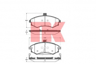 Комплект тормозных колодок NK 223413