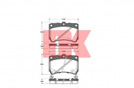 Комплект тормозных колодок NK 223515