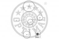 Ременный комплект OPTIMAL SK-1277