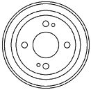 Тормозный барабан MAPCO 35520
