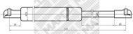 Газовая пружина MAPCO 20040