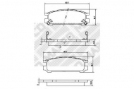 Комплект тормозных колодок MAPCO 6897