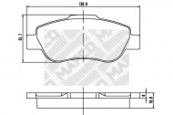 Комплект тормозных колодок MAPCO 6905
