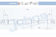 Газовая пружина JOHNS 30 17 95-91