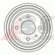 Тормозный барабан A.B.S. 3325-S