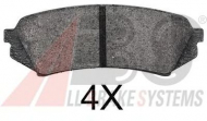 Комплект тормозных колодок A.B.S. 37226 OE