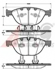 Комплект тормозных колодок A.B.S. 37463