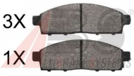 Комплект тормозных колодок A.B.S. 37624