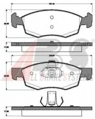 Комплект тормозных колодок A.B.S. 37679