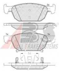Комплект тормозных колодок A.B.S. 37720 OE