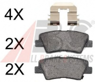 Комплект тормозных колодок A.B.S. 37777 OE