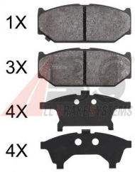 Комплект тормозных колодок A.B.S. 37893 OE