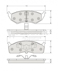 Комплект тормозных колодок FLENNOR FB211390