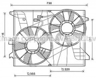 Вентилятор AVA QUALITY COOLING OL7572
