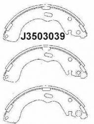 Комлект тормозных накладок NIPPARTS J3503039