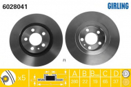 Тормозной диск GIRLING 6028041