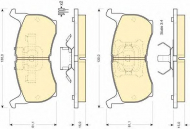 Комплект тормозных колодок GIRLING 6103549