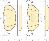 Комплект тормозных колодок GIRLING 6109172