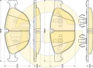 Комплект тормозных колодок GIRLING 6117282