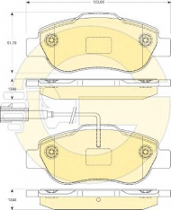 Комплект тормозных колодок GIRLING 6117464