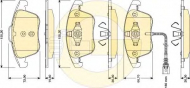 Комплект тормозных колодок GIRLING 6117622