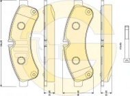 Комплект тормозных колодок GIRLING 6117809