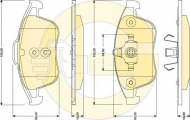 Комплект тормозных колодок GIRLING 6117882