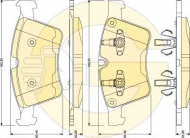 Комплект тормозных колодок GIRLING 6117972
